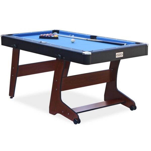 RACK Drogon 5.5-Foot Folding Pool Table (Brown)