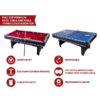 RACK Scorpius 7-Foot Multi Game Billiard/Pool with Table Tennis (Red)