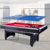 RACK Scorpius 7-Foot Multi Game Billiard/Pool with Table Tennis (Red)